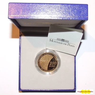 2009 La Semeuse Gold Proof 100 Euro